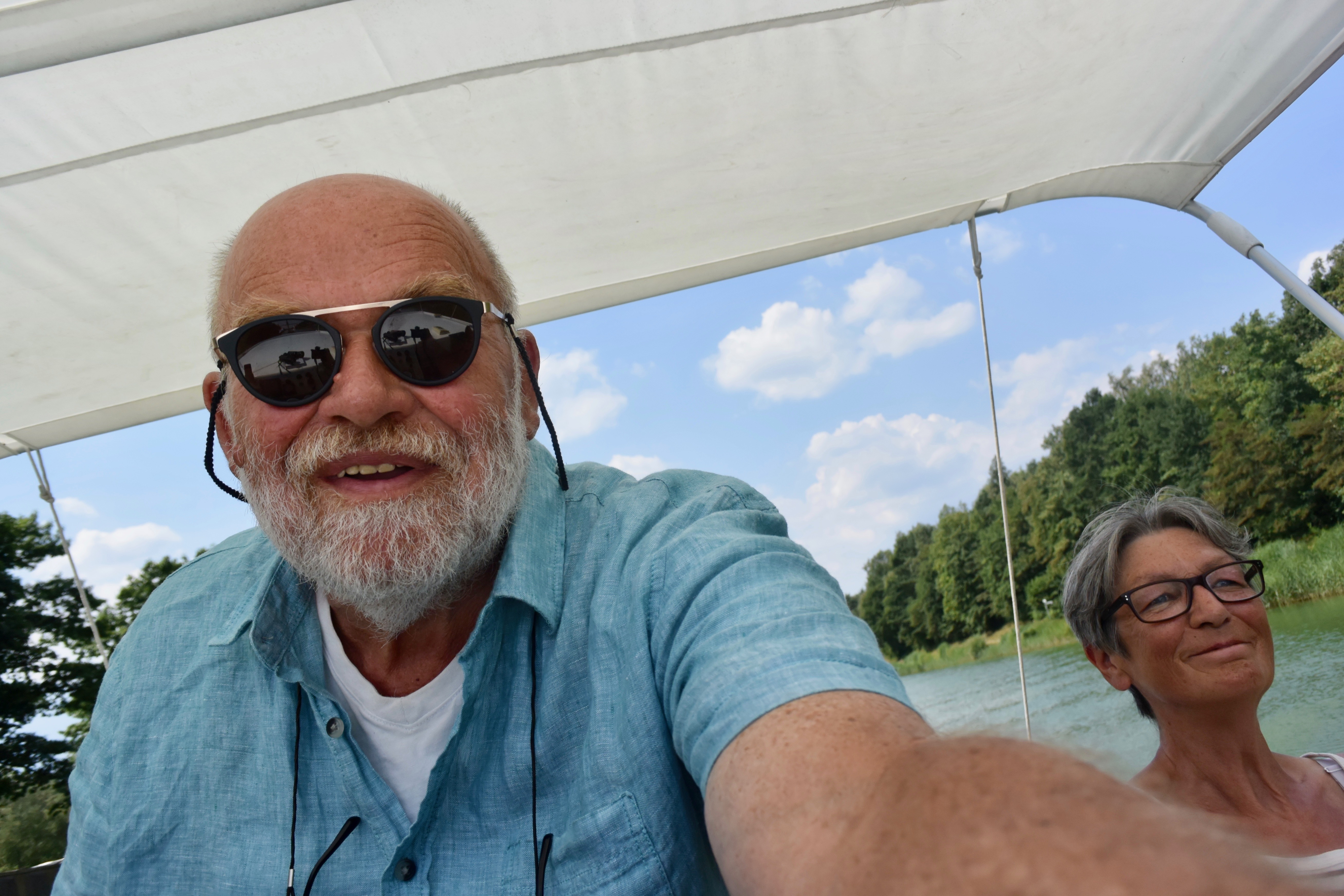 Selfie während der Fahrt