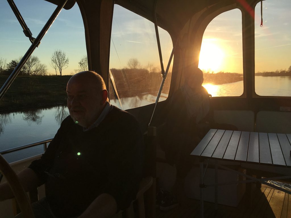 Mit der Abendsonne ...