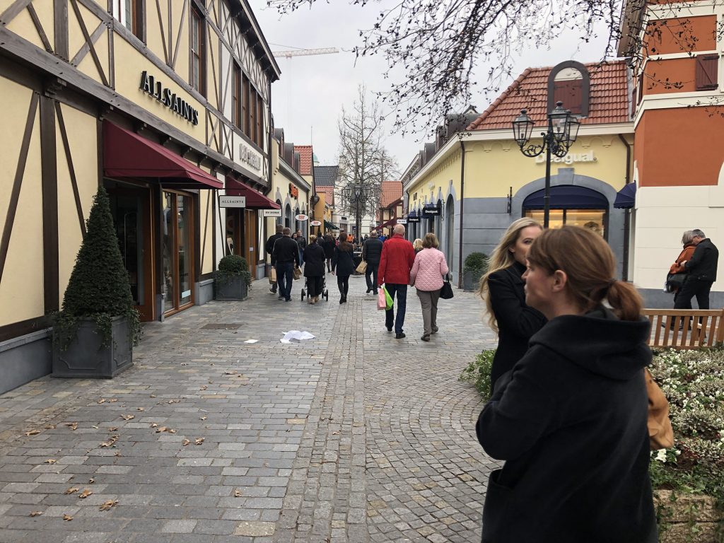 Heute nicht viel los im Designer Outlet