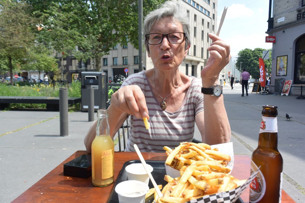 Auch ein letztes Mal, belgische "Verse Frietjes"