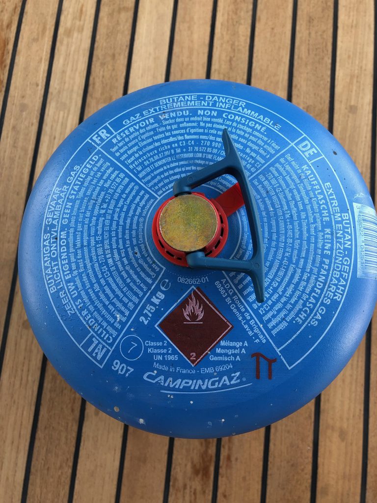 Jetzt wissen wir es genau, die Gaskartusche hält genau 6 Wochen ...