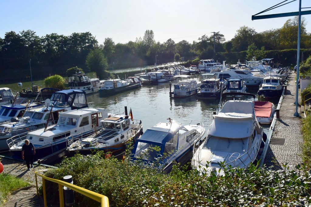 Auch im Braunschweiger Hafen ist fast alles voll