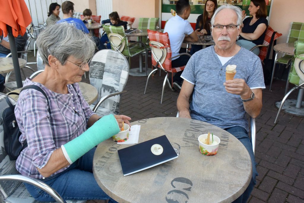 Natürlich mit Eis-Pause
