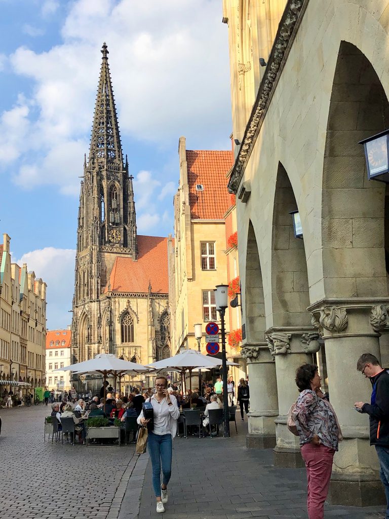St. Lamberti vom Prinzipalmarkt aus gesehen