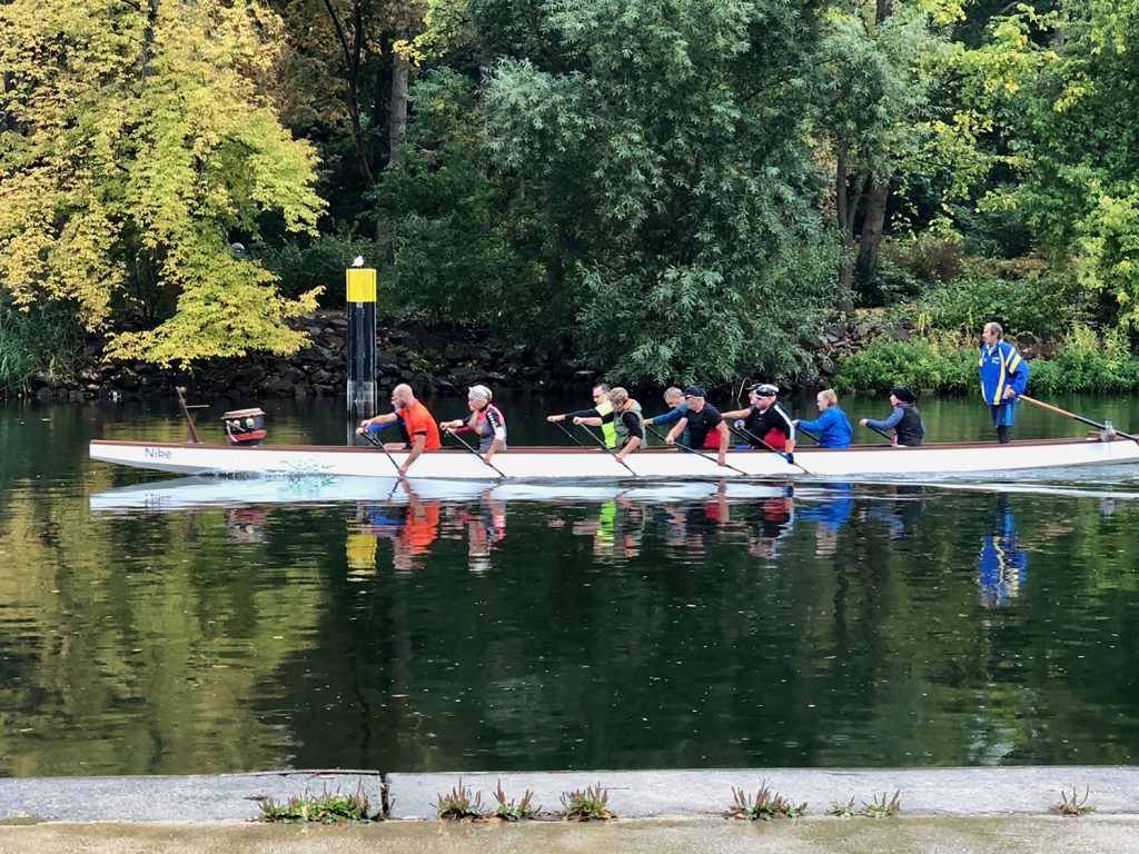 Drachenboot-Training auf der Havel