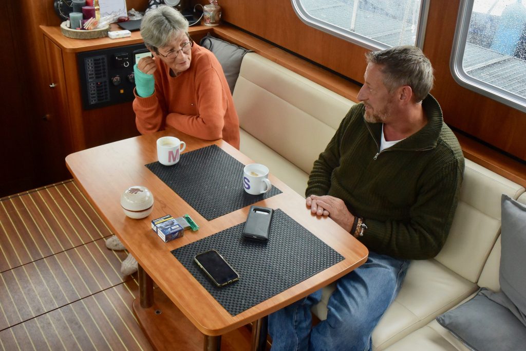 Zwei Kato-Eigner tauschen sich aus. Monika und Andreas